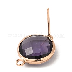 Brass Stud Earring Findings&nbsp;KK-Q777-25LG