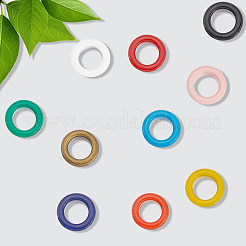 200 Sets 10 Colors Iron Grommet Eyelet Findings&nbsp;SCRA-GF0001-10B-01