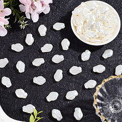 100Pcs ABS Plastic Imitation Pearl Beads&nbsp;OACR-LT0001-05
