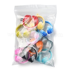 10Pcs 10 Colors Two Tone Opaque Acrylic Pendants&nbsp;SACR-FS0001-55