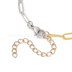 3Pcs 3 Styles Brass Paperclip Chain Bracelet Making&nbsp;AJEW-JB01424