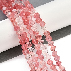 Cherry Quartz Glass Beads Strands&nbsp;G-A257-A08-01