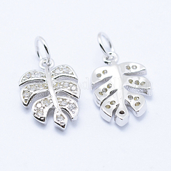 Brass Micro Pave Cubic Zirconia Charms&nbsp;X-KK-P133-04P-NR