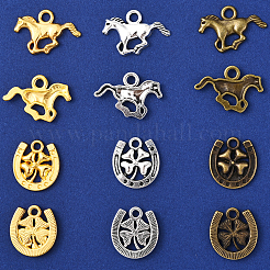 48Pcs 6 Styles Tibetan Style Alloy Pendants&nbsp;FIND-YW0007-25