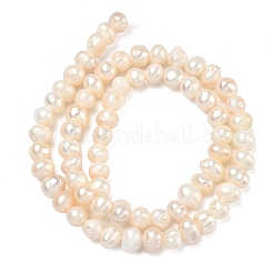 Natural Cultured Freshwater Pearl Beads Strands&nbsp;PEAR-L034-08