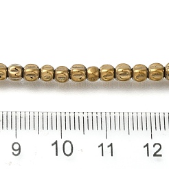Electroplated Synthetic Non-magnetic Hematite Beads Strands&nbsp;G-C154-A01-01A