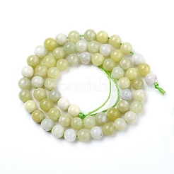 Natural Green Jade Beads Strands&nbsp;G-G844-01-10mm