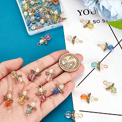 32Pcs Glass Pendants&nbsp;PALLOY-PH01670