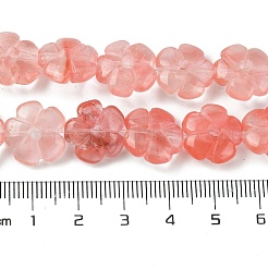 Cherry Quartz Glass Beads Strands&nbsp;G-H023-B10-01