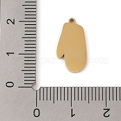 Christmas Theme Ion Plating(IP) 304 Stainless Steel Enamel Pendants&nbsp;STAS-Z083-06G-06