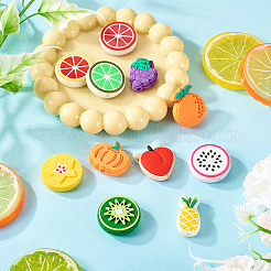 11Pcs 11 Styles PVC Fruit Beads&nbsp;KY-TA0001-48