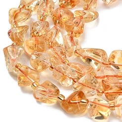 Heated Natural Citrine Beads Strands&nbsp;G-L634-C02-02