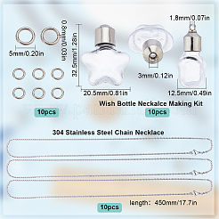 DIY Wish Bottle Necklace Making Kit&nbsp;GLAA-SC0001-85B