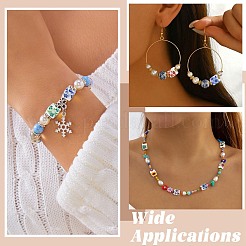 Printed Porcelain European Beads&nbsp;FIND-CJZ0001-003