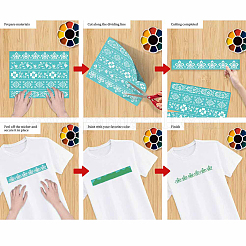 Self-Adhesive Silk Screen Printing Stencil&nbsp;DIY-WH0638-036
