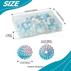 200Pcs 10 Styles Imitation Pearl & Opaque Acrylic Berry Beads&nbsp;OACR-FS0001-96A
