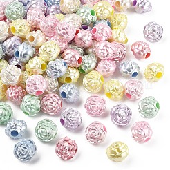 100Pcs Imitation Pearl Acrylic Beads&nbsp;OACR-YW0003-16