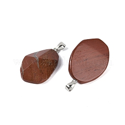Natural Red Jasper Pendants&nbsp;G-C140-06E