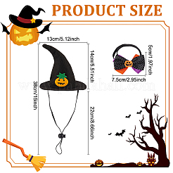 Polyester Pet Hat & Ties&nbsp;AJEW-WH0453-39