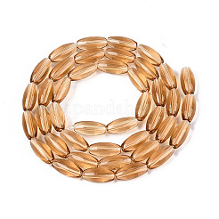 Transparent Glass Beads Strands&nbsp;GLAA-T028-15T-02