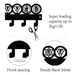 Iron Wall Mounted Hook Hangers&nbsp;AJEW-WH0156-111