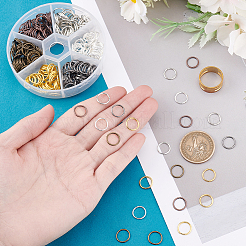1 Box 6 Color Iron Open Jump Rings&nbsp;IFIN-PH0001-10mm-08