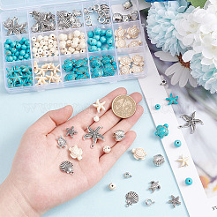 DIY Ocean Theme Bracelet Making Finding Kit&nbsp;DIY-AR0003-08