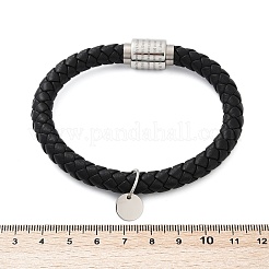 Braided Microfiber Leather Cord Bracelets&nbsp;BJEW-D304-13P-02