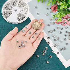 150Pcs 6 Style Tibetan Style Alloy Beads&nbsp;FIND-PH0009-75