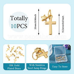 10Pcs Brass Pendants&nbsp;HJEW-TAC0176