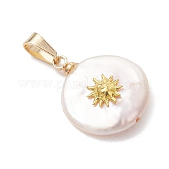 3Pcs 3 Styles Natural Baroque Keshi Pearl Pendants&nbsp;PALLOY-JF05209