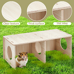 Wooden Hamster Hideout House&nbsp;AJEW-WH0270-086B
