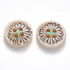 2-Hole Wooden Buttons&nbsp;BUTT-N016-07