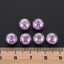 Transparent Crackle Acrylic Beads&nbsp;MACR-S373-66-L01
