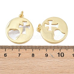 Natural Shell Pendants&nbsp;KK-L251-44G-A01