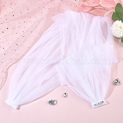 Detachable Polyester Bridal Lace Shawls&nbsp;AJEW-WH0348-22A