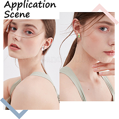 60Pcs 2 Colors Brass Clip-on Earring Settings&nbsp;KK-SP0001-11