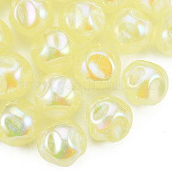 Electroplate Rainbow Iridescent Plating Acrylic Beads&nbsp;TACR-T025-002C