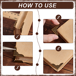 160Pcs 4 Colors Iron Box Corner Protectors&nbsp;FIND-PH0023-89