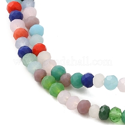 Opaque Imitation Jade Glass Beads Strands&nbsp;EGLA-P062-02B
