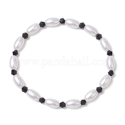 ABS Plastic Imitation Pearl Beaded Stretch Bracelets&nbsp;BJEW-JB11908