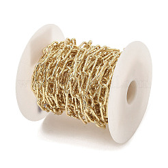 Rack Plating Oval Brass Curb Chains&nbsp;CHC-A010-01G-03