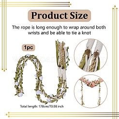 Macrame Polyester Cord Wrist Corsages for Wedding&nbsp;HJEW-OC00331