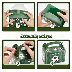 12Pcs 4 Styles Rectangle Football Print Paper Storage Candy Boxes&nbsp;CON-WH0095-58