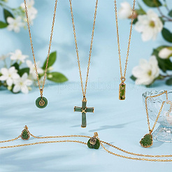 6Pcs Brass Chains Necklaces&nbsp;NJEW-OC00007