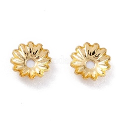 Rack Plating Brass Bead Cap&nbsp;KK-F827-01A-G