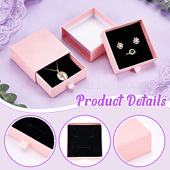 Paper Jewelry Drawer Boxes&nbsp;LS-CON-WH0085-203C