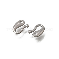 304 Stainless Steel Teardrop Hook Clasps&nbsp;SA-CBACB61-12P