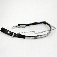 Punk PU Leather Cable Chain Pants Chain Belts&nbsp;AJEW-O019-04