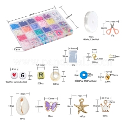 DIY Polymer Clay Beads Jewelry Set Making Kit&nbsp;DIY-YW0004-47